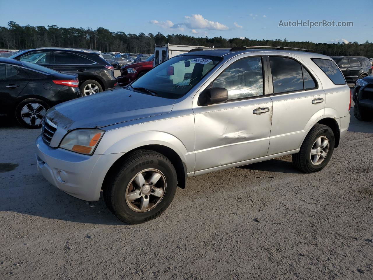 2008 Kia Sorento Ex Silver vin: KNDJD735785797791