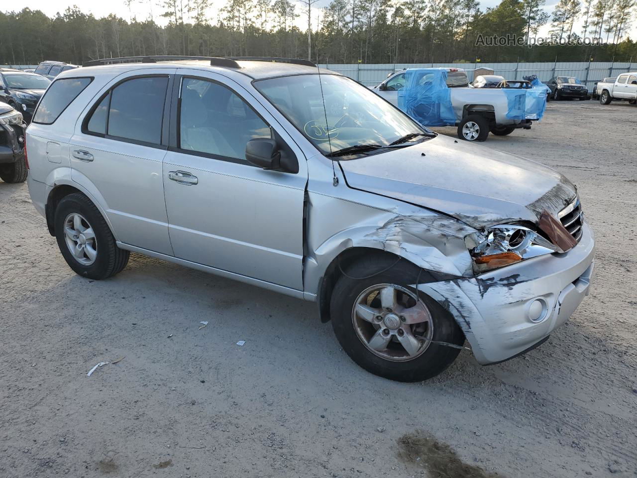 2008 Kia Sorento Ex Silver vin: KNDJD735785797791