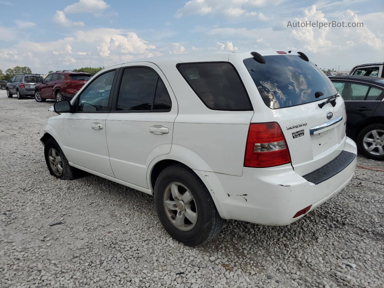 2008 Kia Sorento Ex White vin: KNDJD735785813763