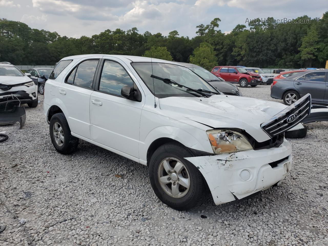 2008 Kia Sorento Ex White vin: KNDJD735785813763