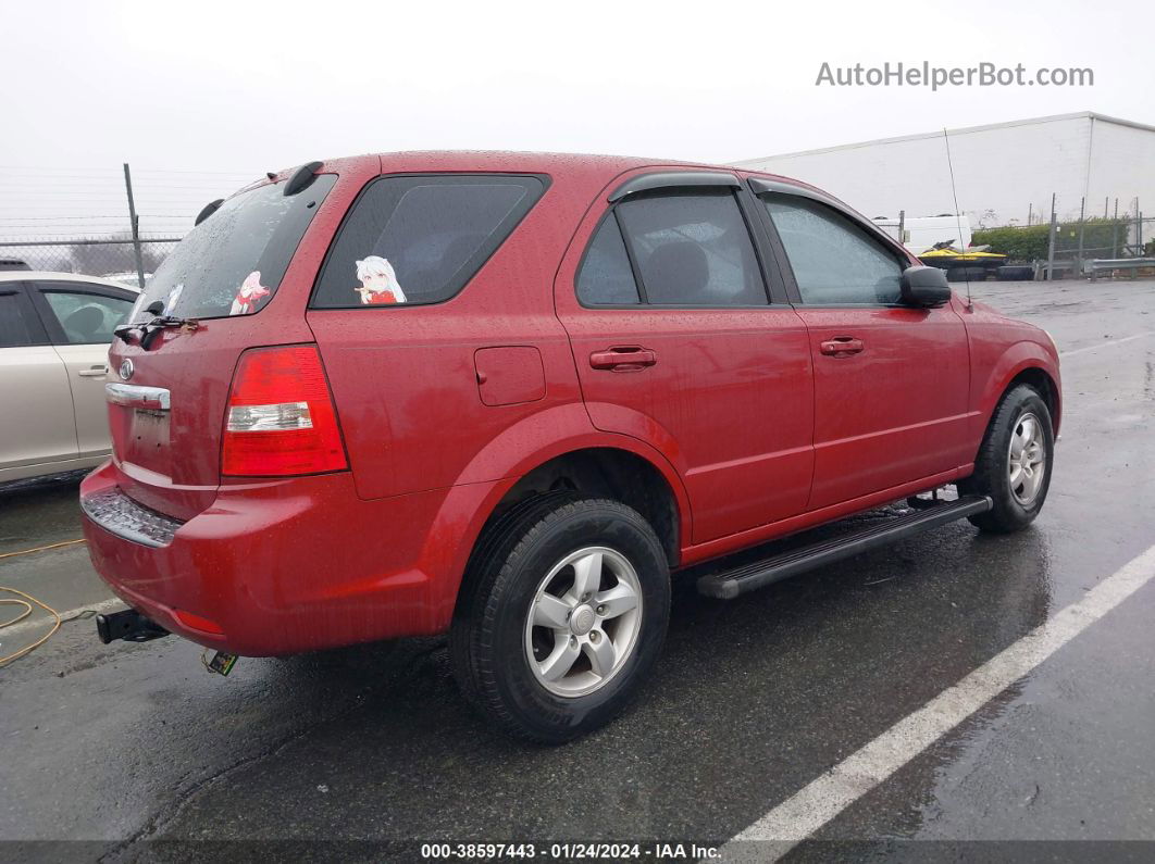 2008 Kia Sorento   Red vin: KNDJD735785816002