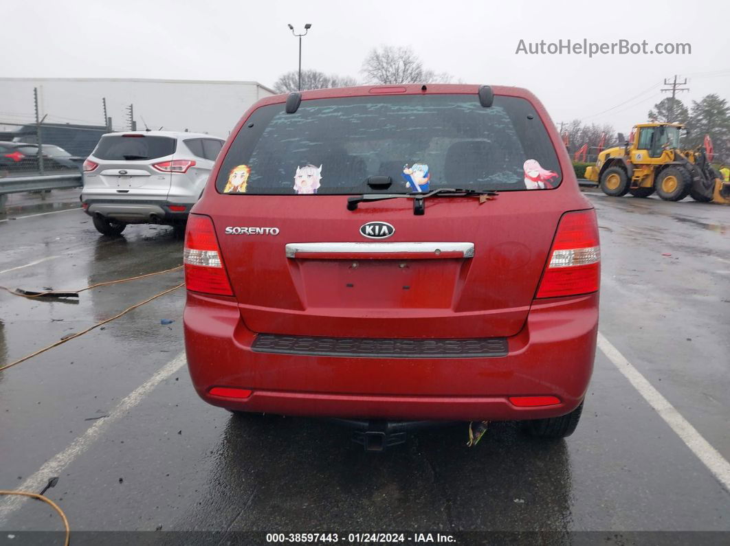 2008 Kia Sorento   Red vin: KNDJD735785816002