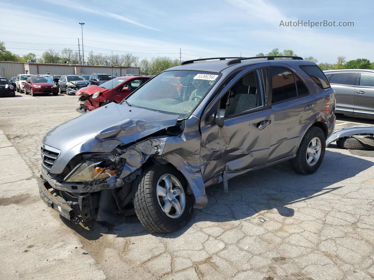 2008 Kia Sorento Ex Gray vin: KNDJD735985770205