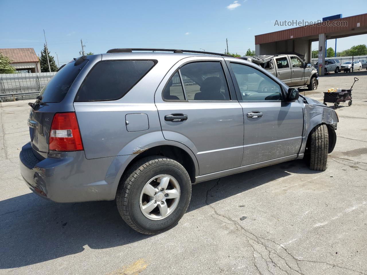 2008 Kia Sorento Ex Серый vin: KNDJD735985770205