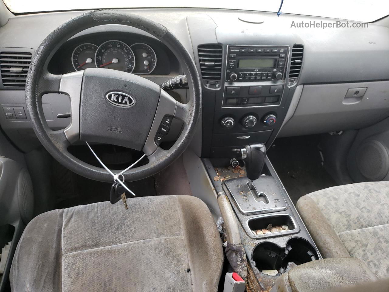 2008 Kia Sorento Ex Серый vin: KNDJD735985770866