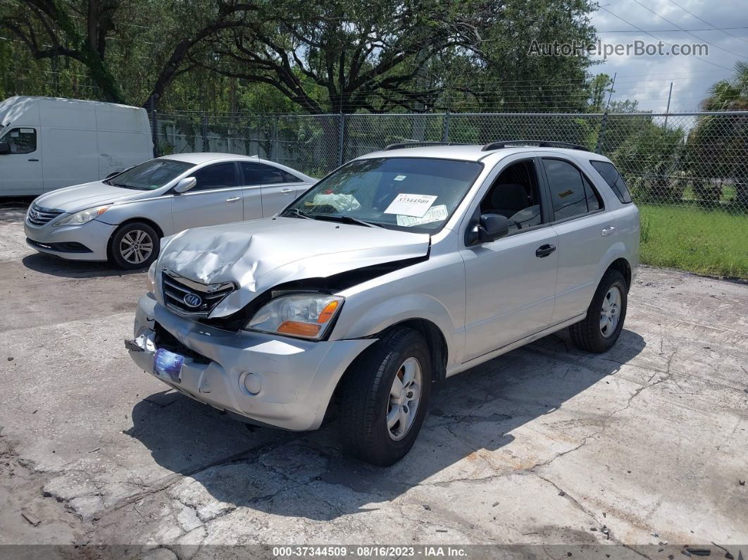 2008 Kia Sorento Lx Silver vin: KNDJD735985797789