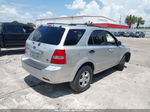 2008 Kia Sorento Lx Silver vin: KNDJD735985797789