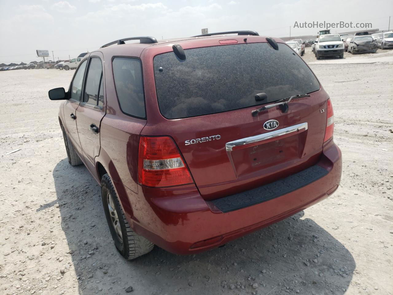 2008 Kia Sorento Ex Красный vin: KNDJD735985856503