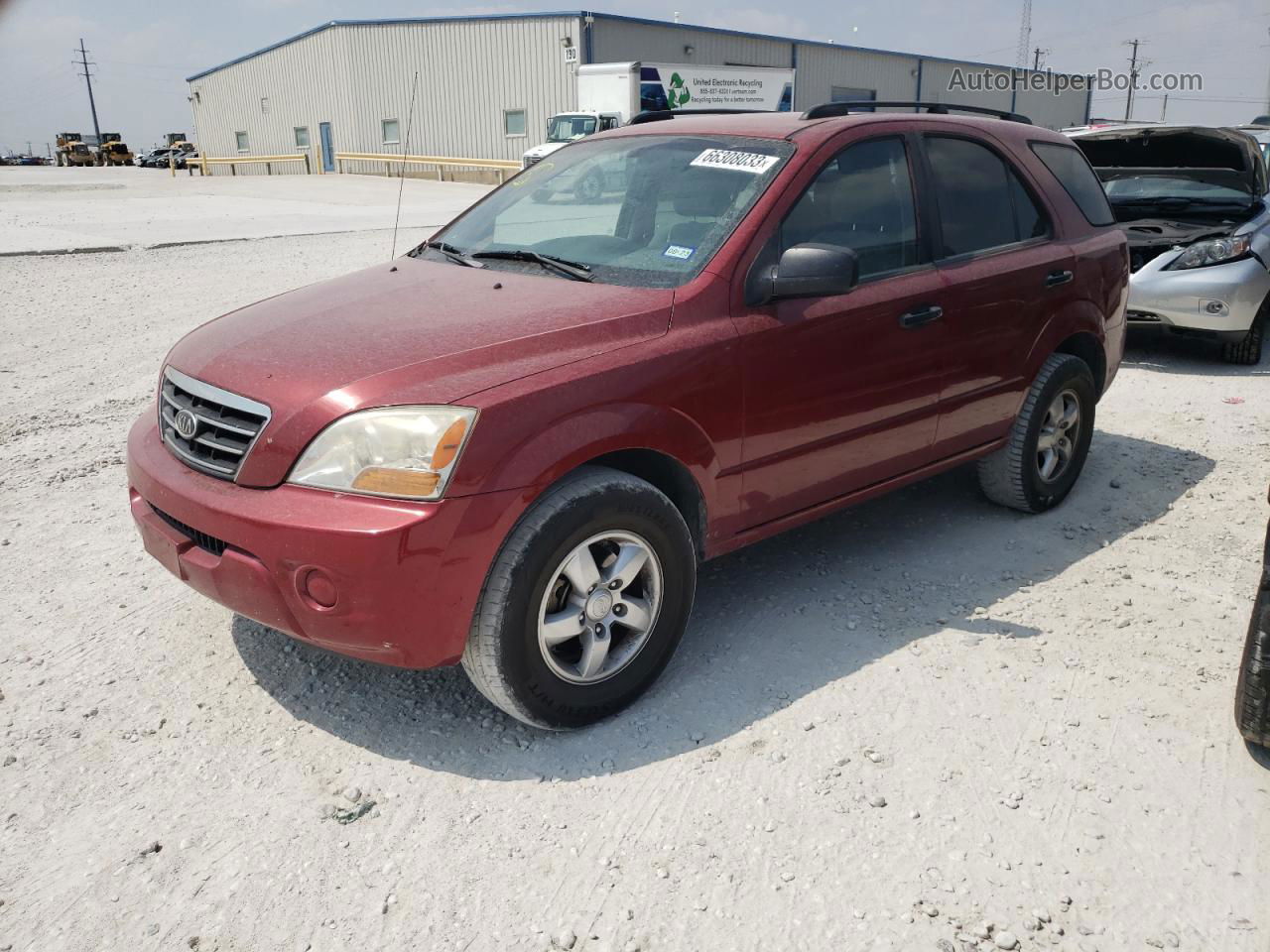 2008 Kia Sorento Ex Red vin: KNDJD735985856503