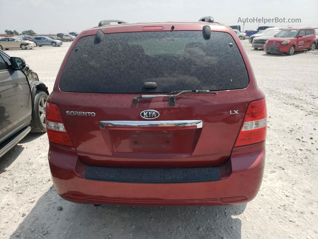 2008 Kia Sorento Ex Red vin: KNDJD735985856503