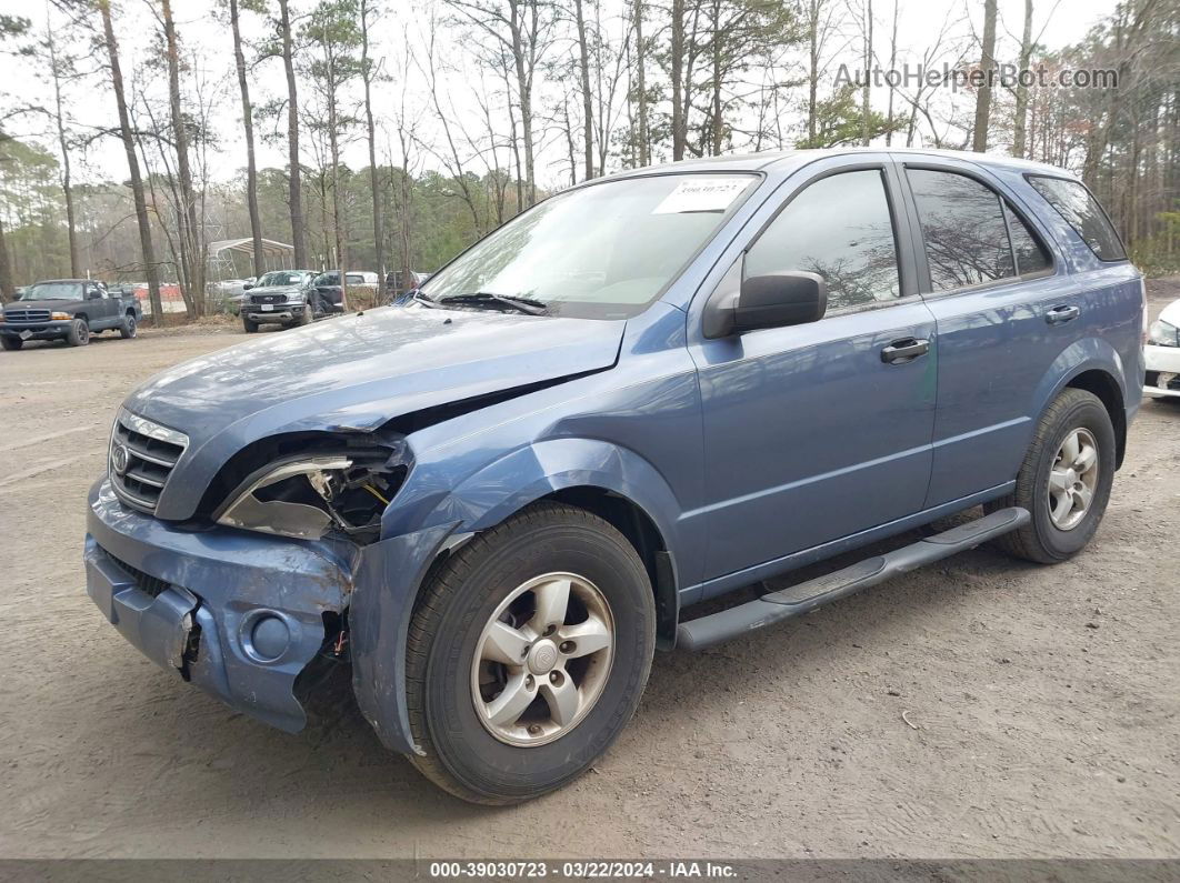 2008 Kia Sorento Lx Base Blue vin: KNDJD735X85780614