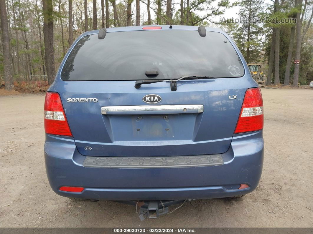 2008 Kia Sorento Lx Base Blue vin: KNDJD735X85780614