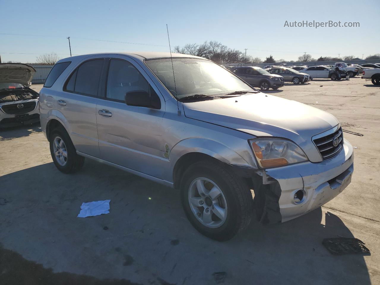 2008 Kia Sorento Ex Silver vin: KNDJD735X85797218