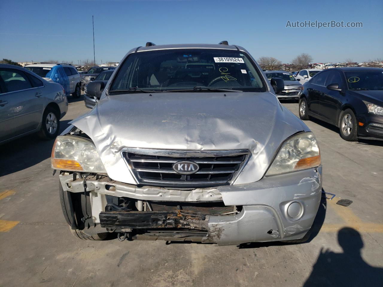 2008 Kia Sorento Ex Silver vin: KNDJD735X85819864