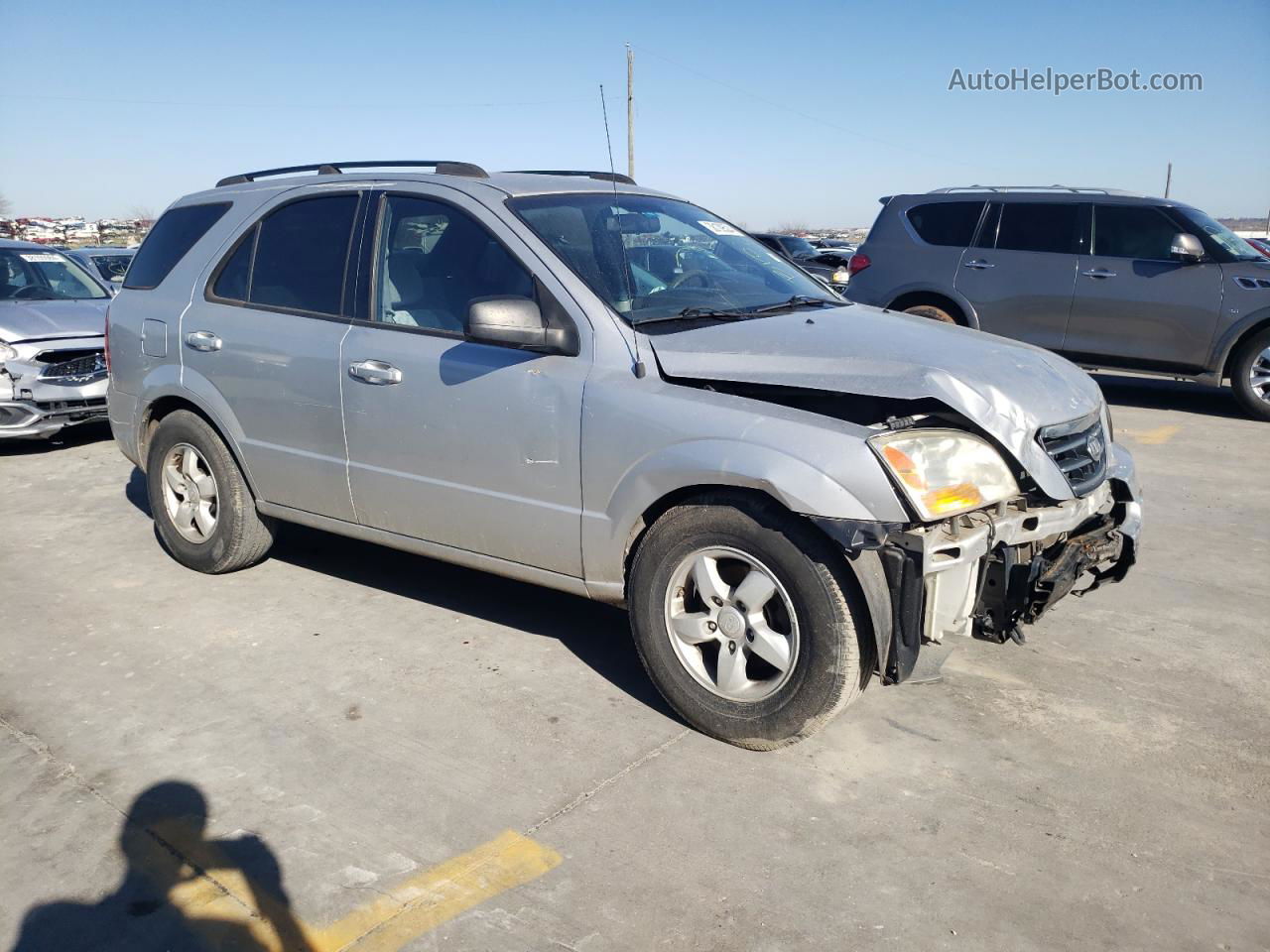 2008 Kia Sorento Ex Silver vin: KNDJD735X85819864