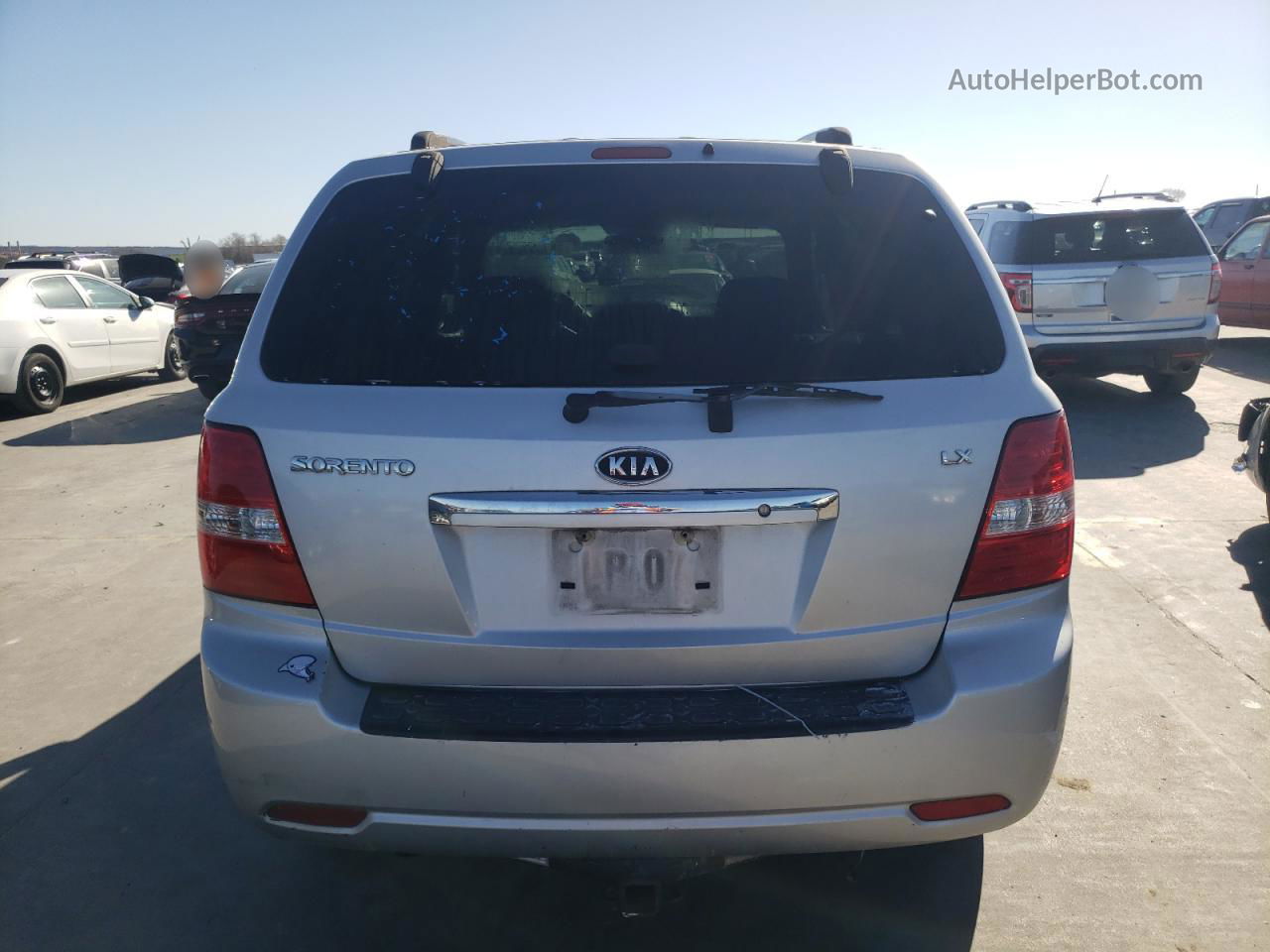 2008 Kia Sorento Ex Silver vin: KNDJD735X85819864