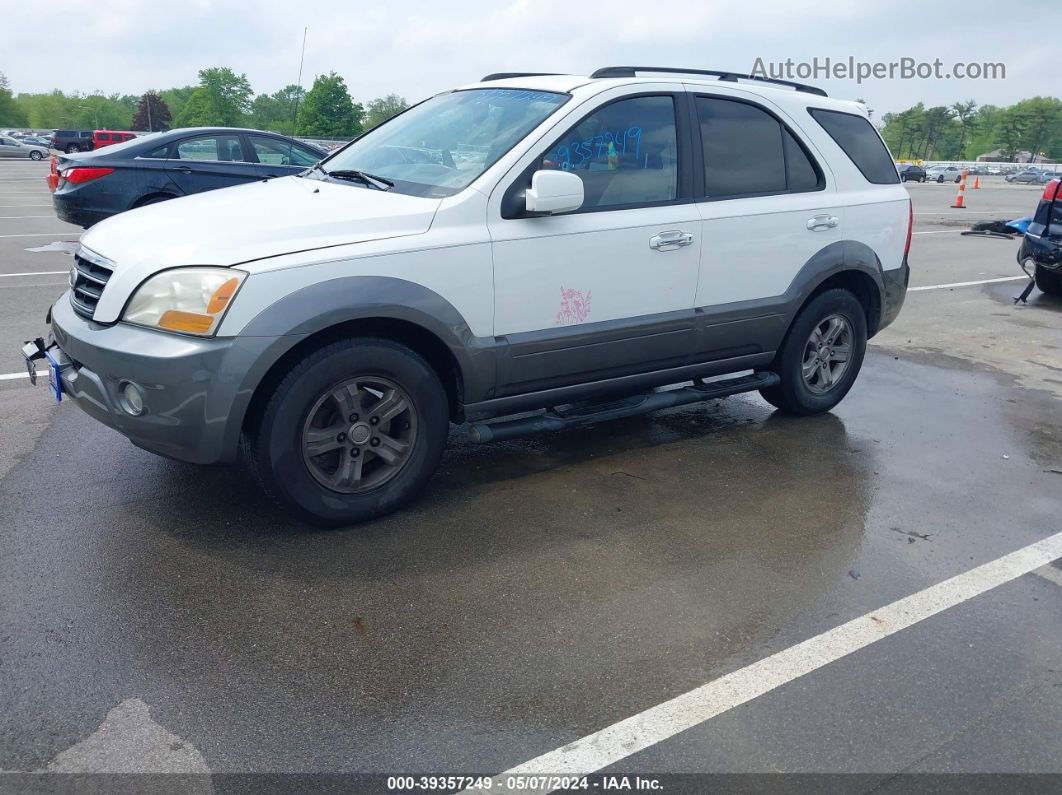 2008 Kia Sorento Ex White vin: KNDJD736185832348