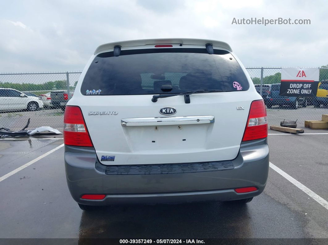 2008 Kia Sorento Ex White vin: KNDJD736185832348