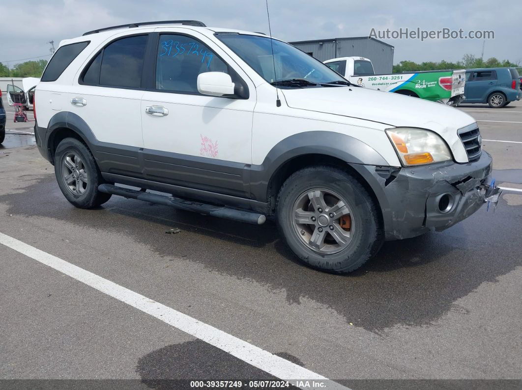 2008 Kia Sorento Ex White vin: KNDJD736185832348