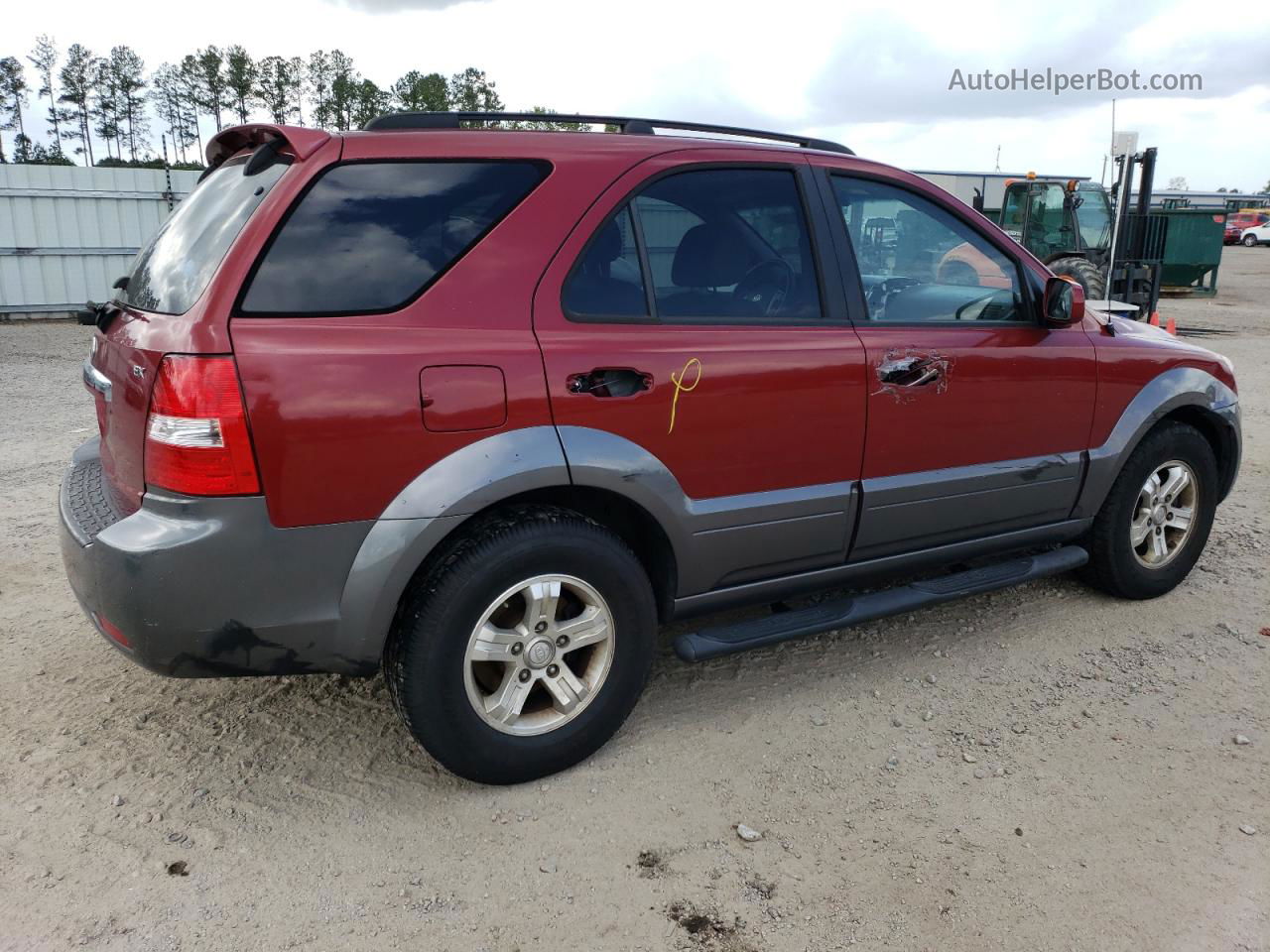 2008 Kia Sorento Ex Burgundy vin: KNDJD736385848924