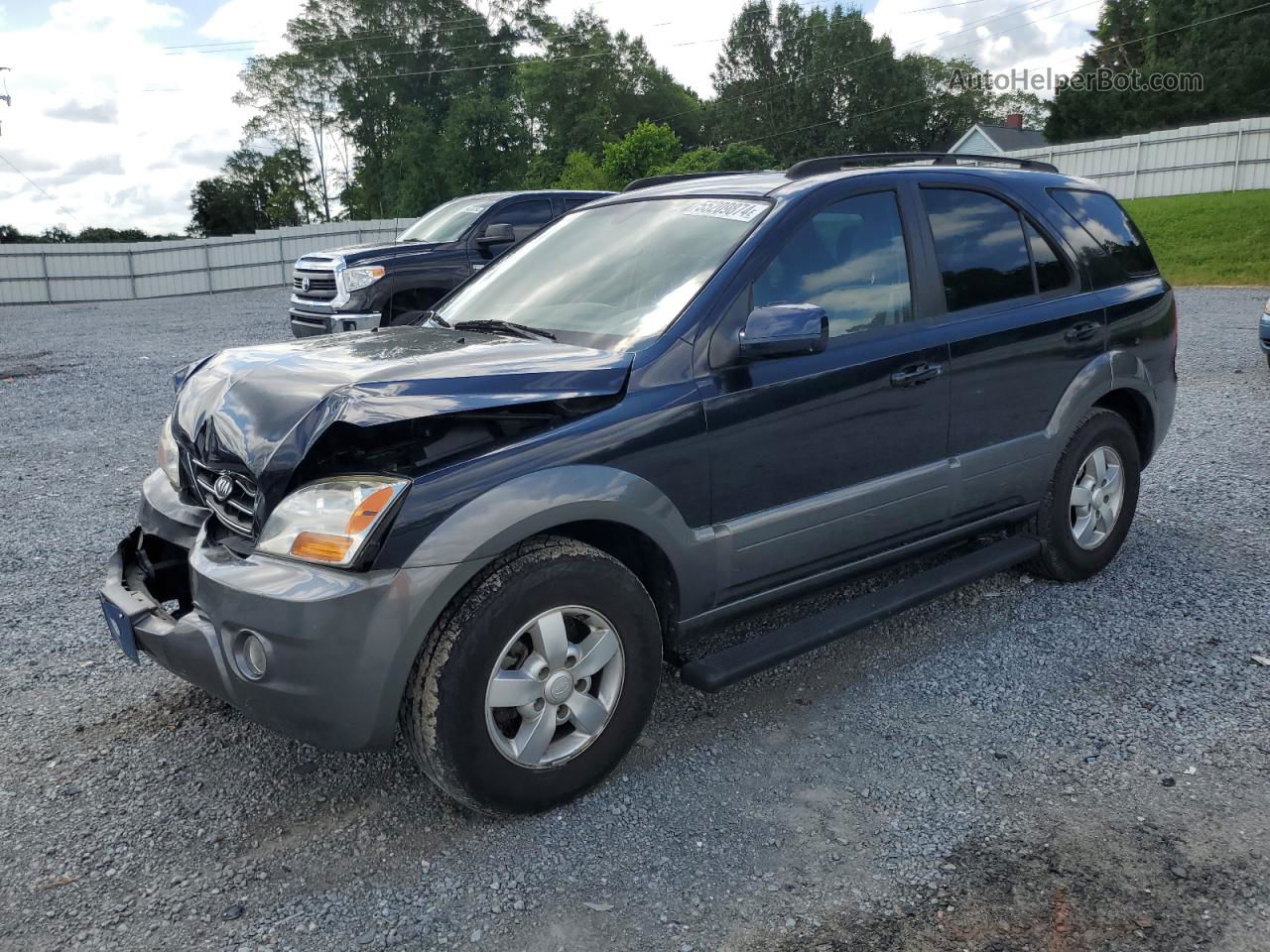 2008 Kia Sorento Ex Blue vin: KNDJD736585803595