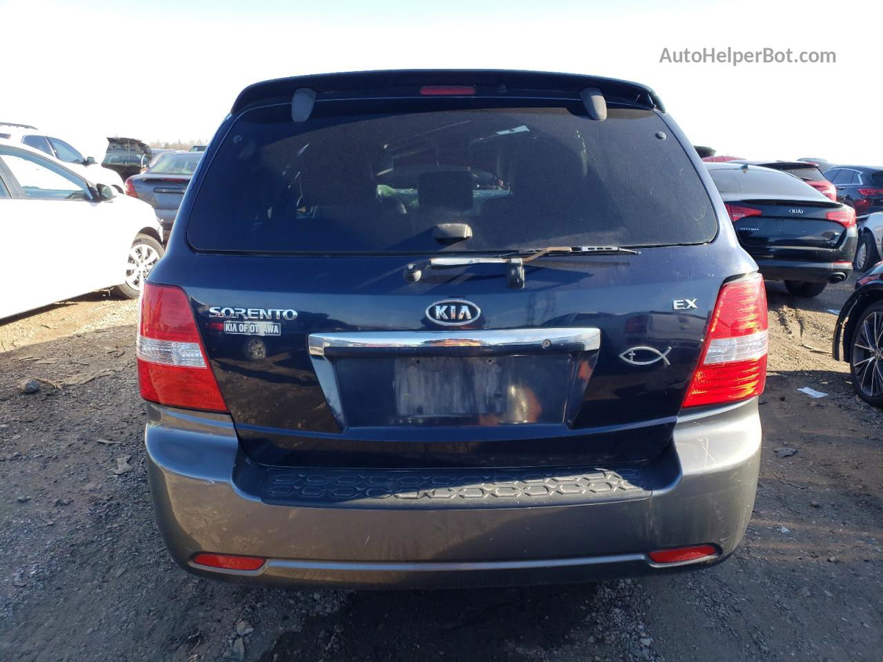 2008 Kia Sorento Ex Blue vin: KNDJD736685832491