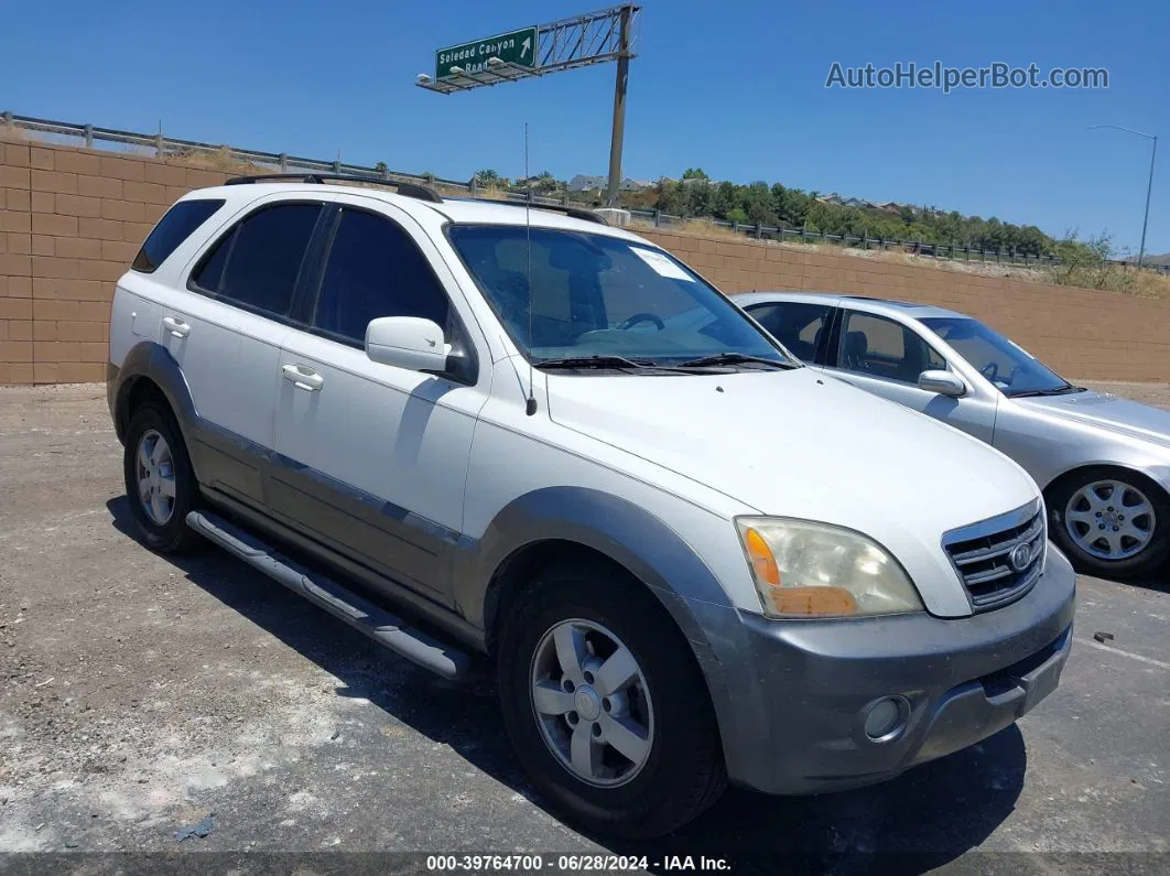 2008 Kia Sorento Ex White vin: KNDJD736785771099