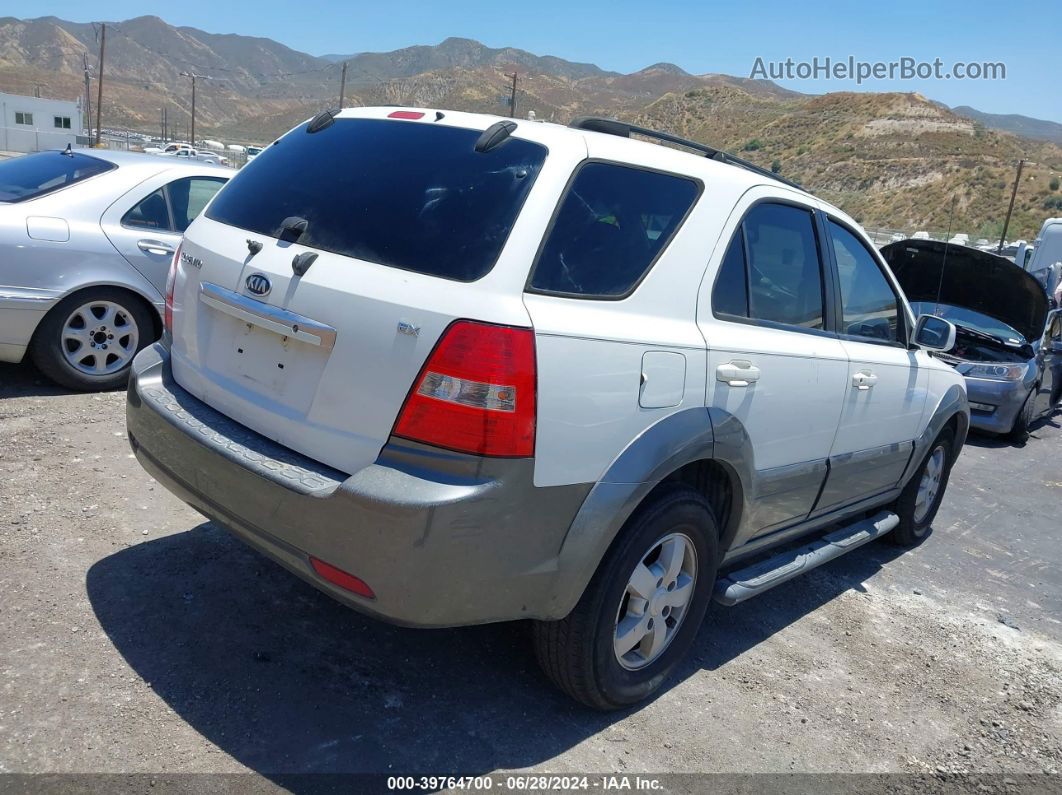 2008 Kia Sorento Ex White vin: KNDJD736785771099