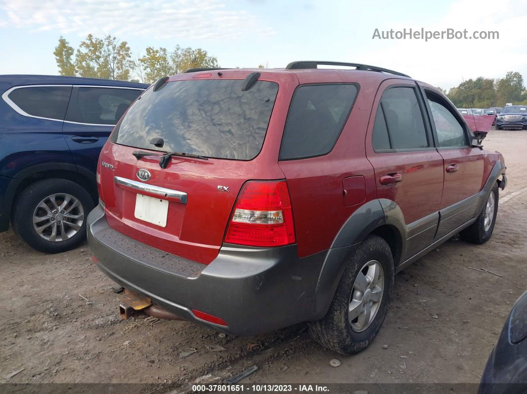 2008 Kia Sorento Ex Red vin: KNDJD736885832766