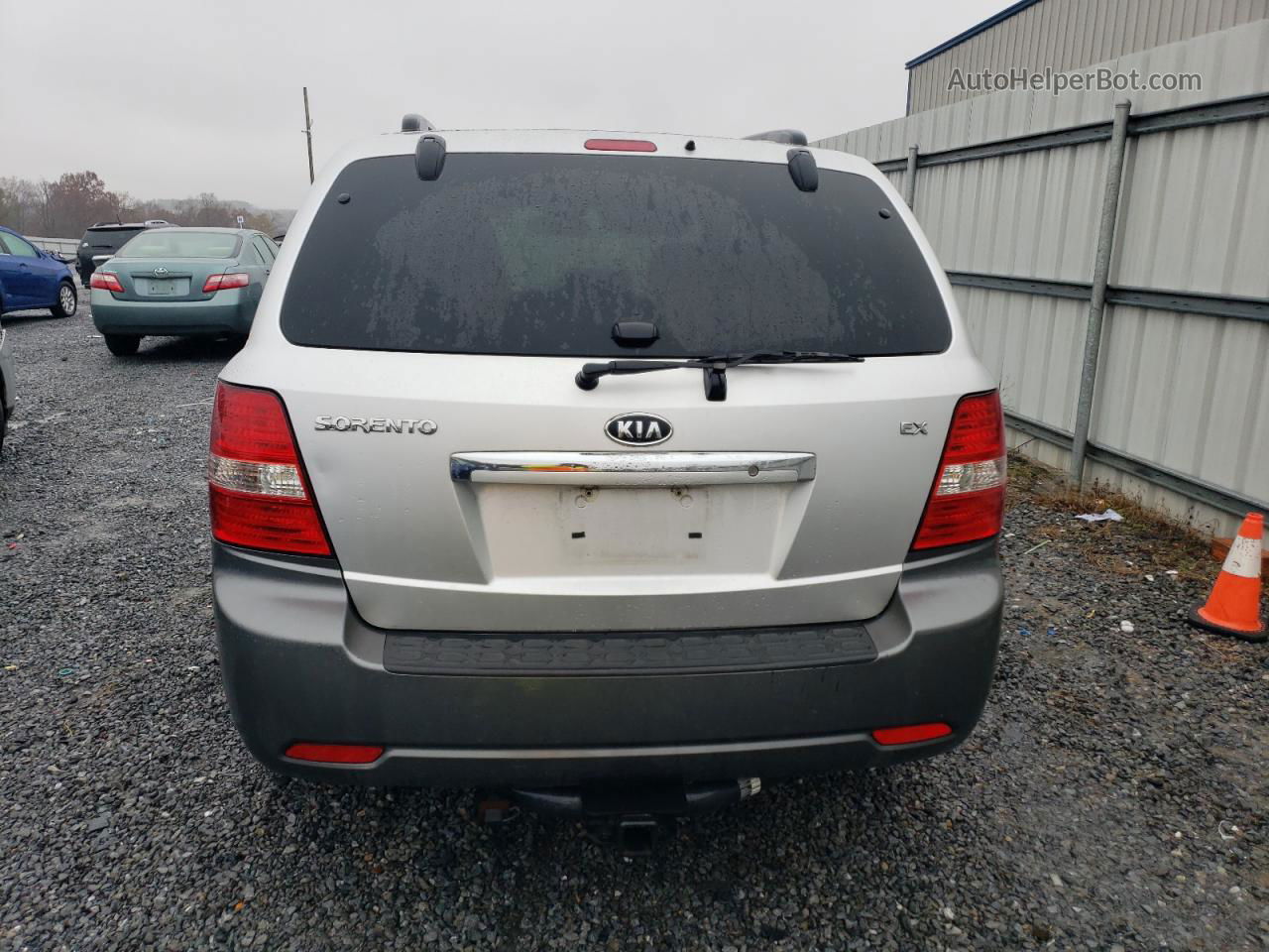 2008 Kia Sorento Ex Silver vin: KNDJD736985789376