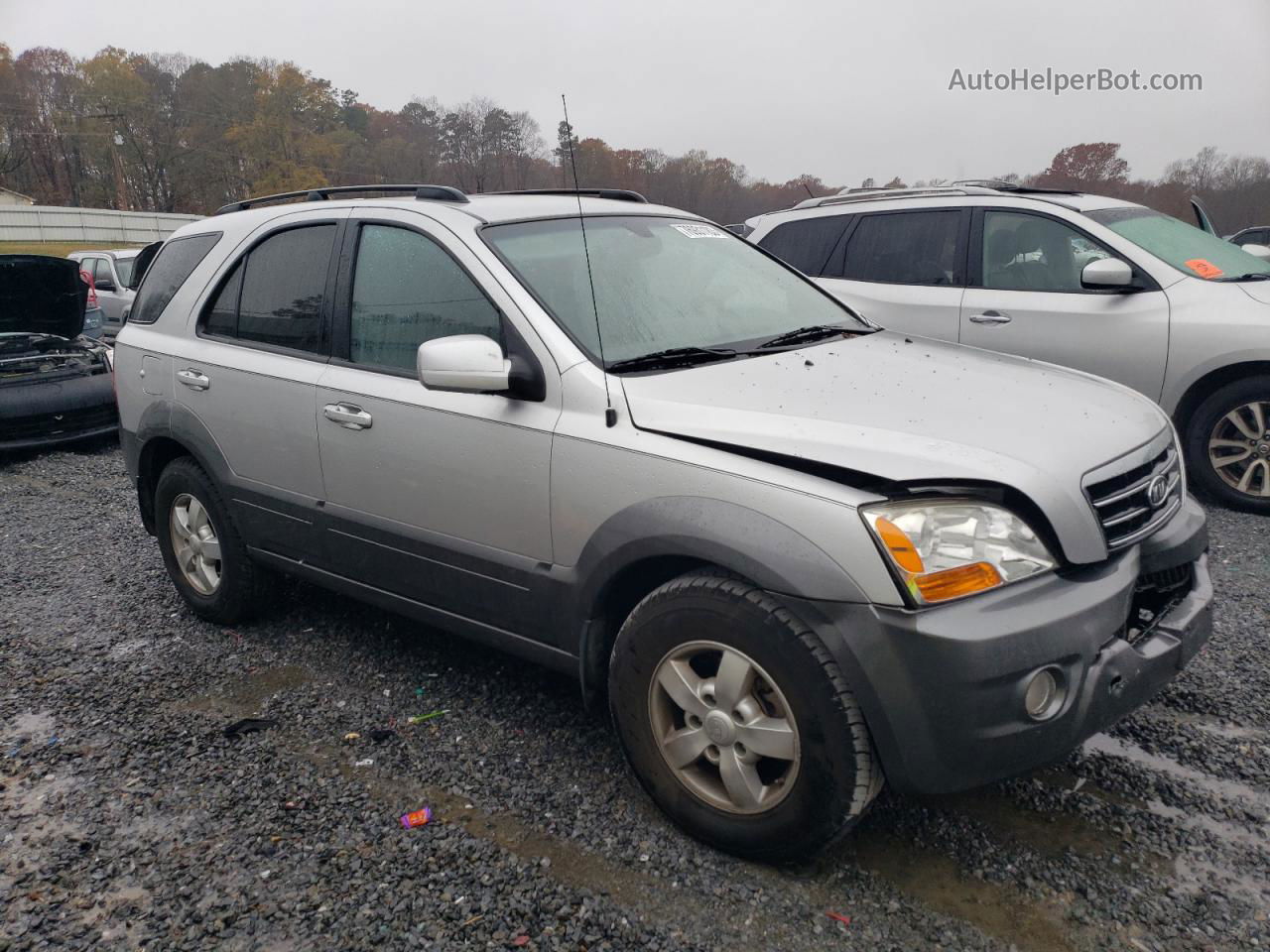 2008 Kia Sorento Ex Silver vin: KNDJD736985789376