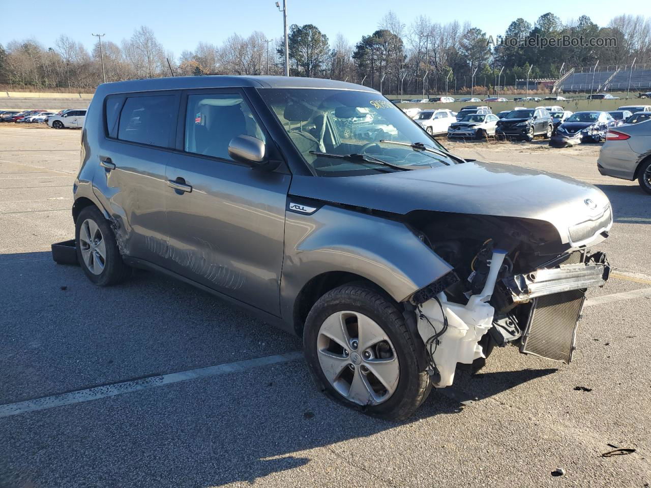 2016 Kia Soul  Gray vin: KNDJN2A20G7284068