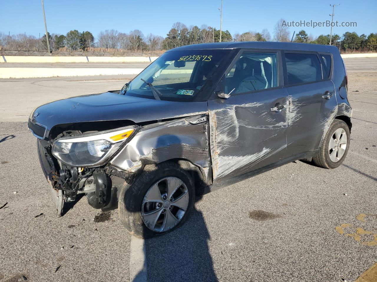 2016 Kia Soul  Gray vin: KNDJN2A20G7284068