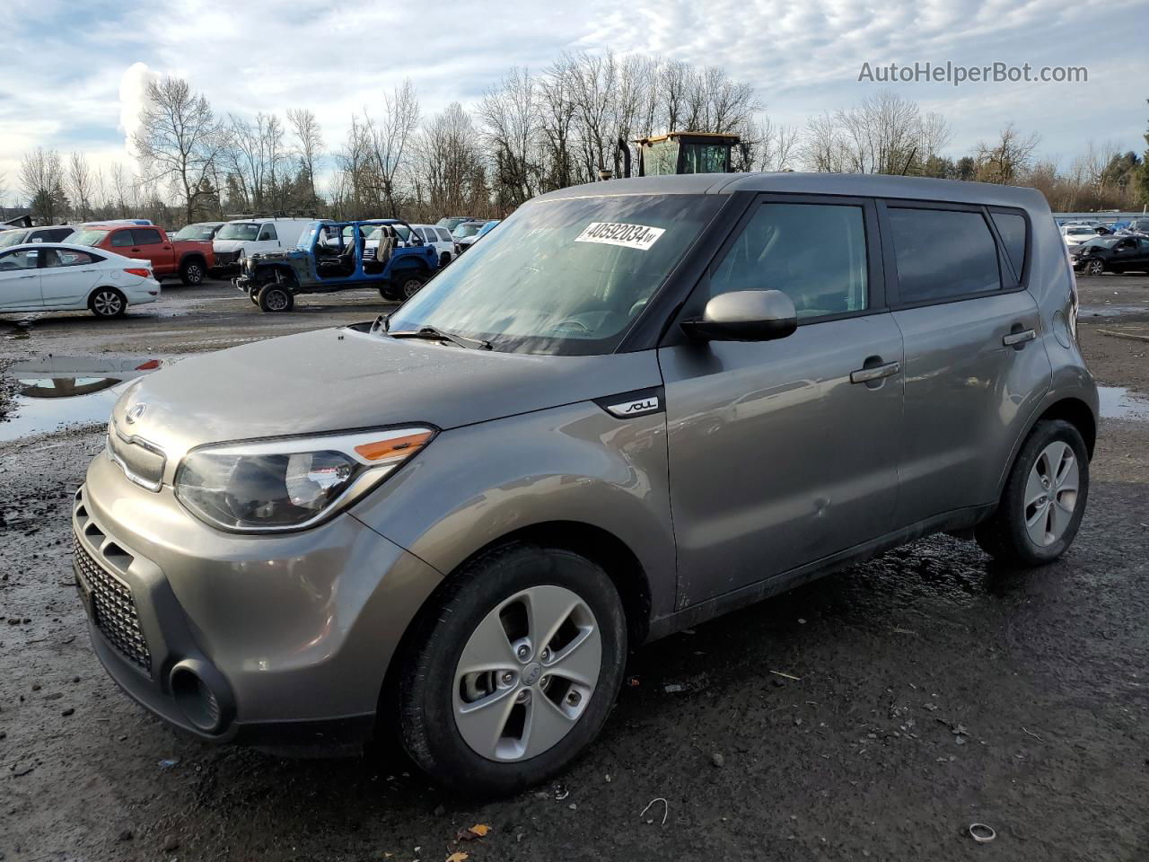 2016 Kia Soul  Gray vin: KNDJN2A20G7292896