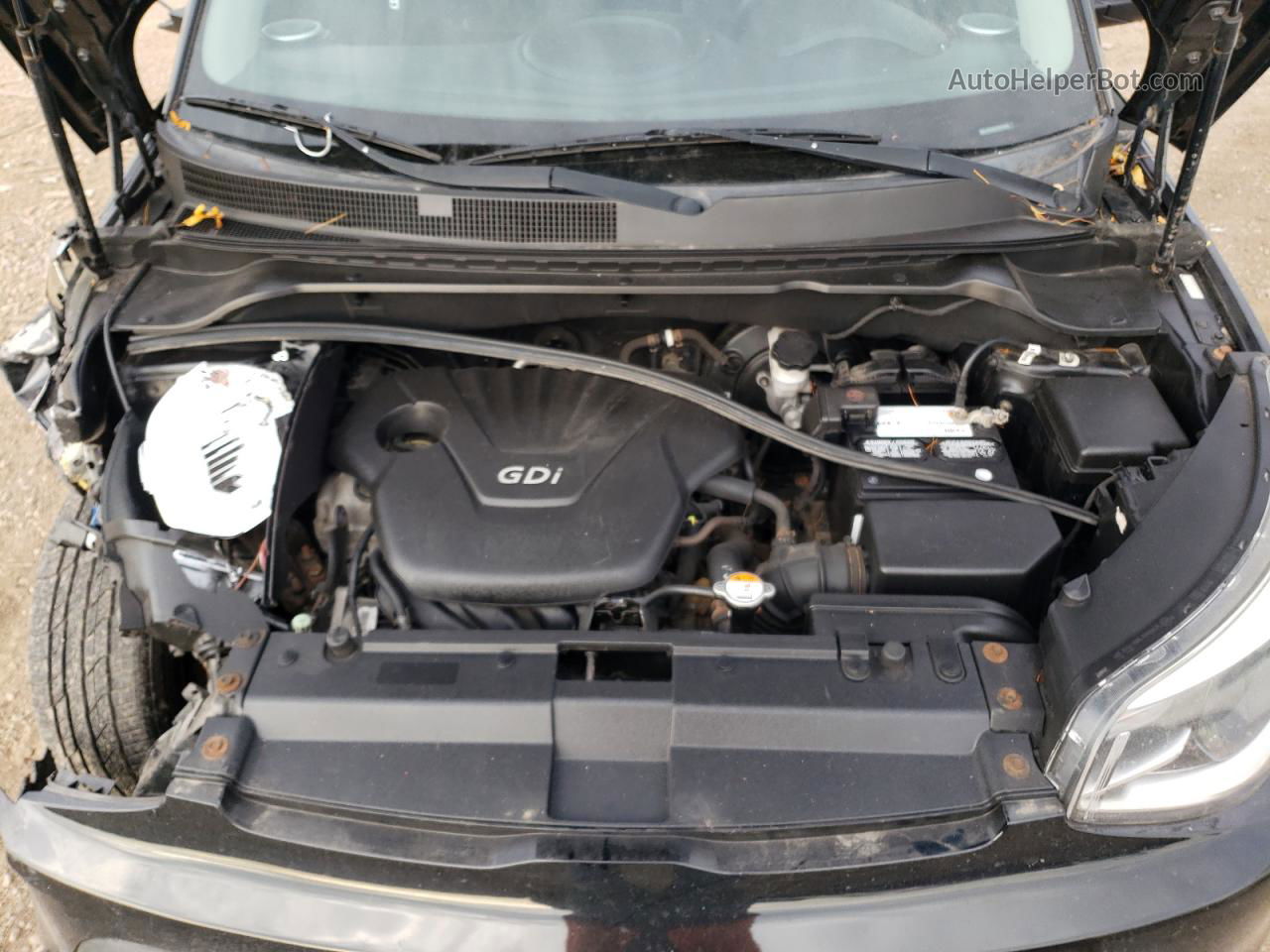 2016 Kia Soul  Черный vin: KNDJN2A20G7315996