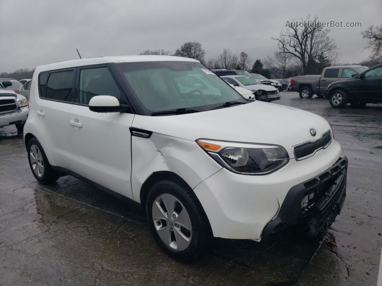 2016 Kia Soul  White vin: KNDJN2A20G7325105