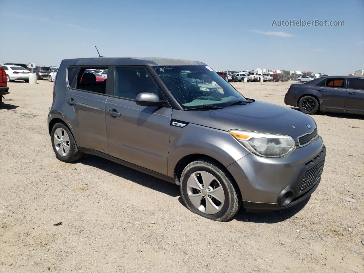 2016 Kia Soul  Gray vin: KNDJN2A20G7339702