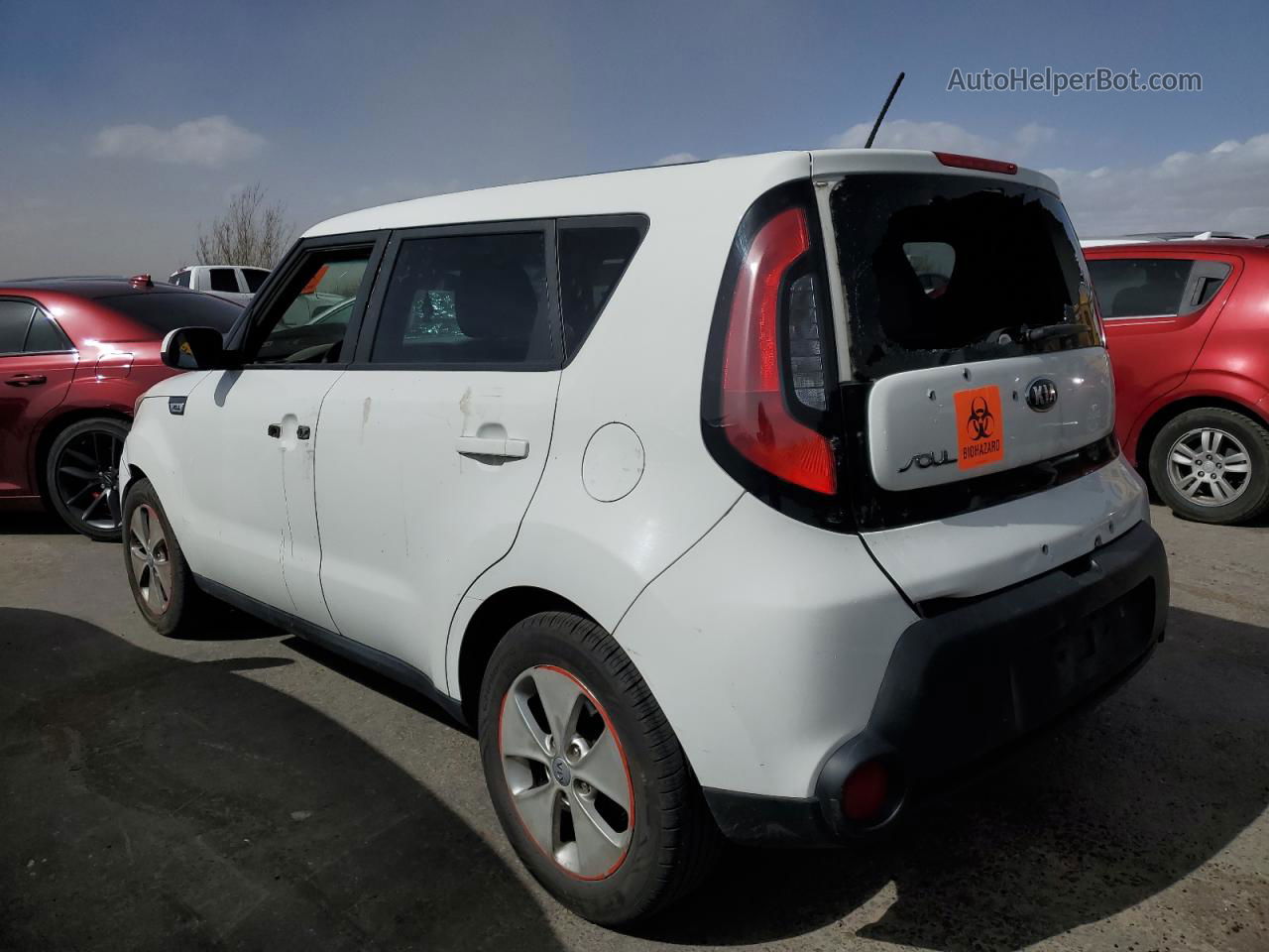 2016 Kia Soul  White vin: KNDJN2A20G7397602