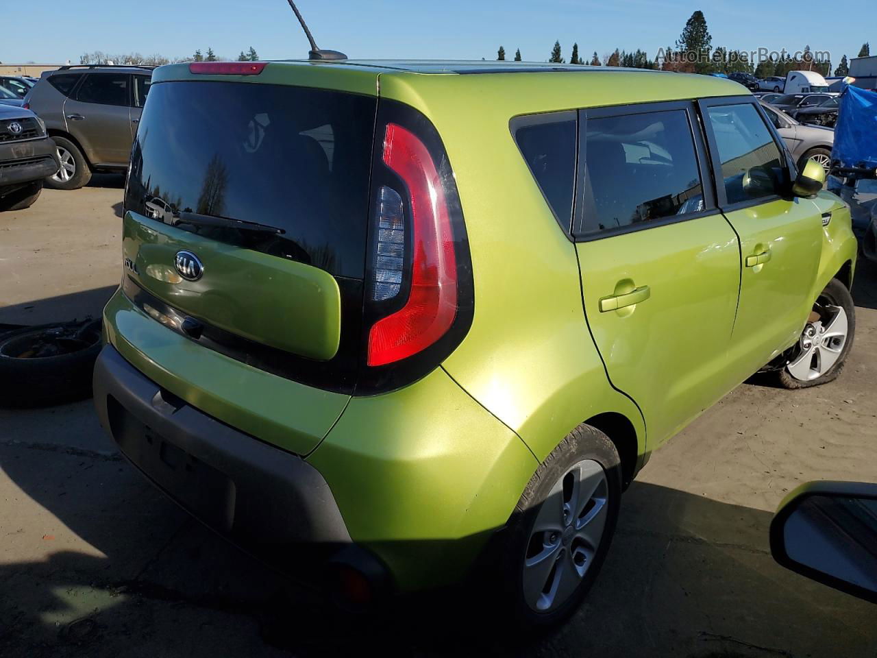 2016 Kia Soul  Green vin: KNDJN2A20G7861276