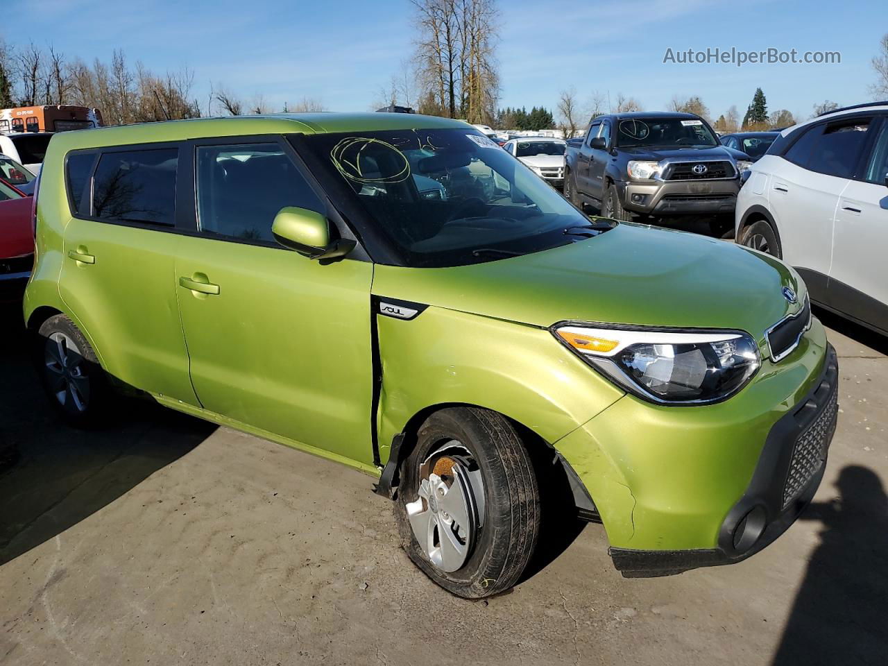 2016 Kia Soul  Green vin: KNDJN2A20G7861276