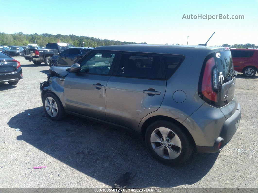 2016 Kia Soul Gray vin: KNDJN2A21G7258871