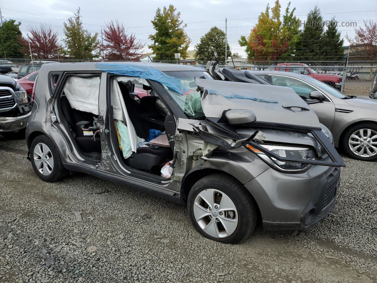 2016 Kia Soul  Gray vin: KNDJN2A21G7357304