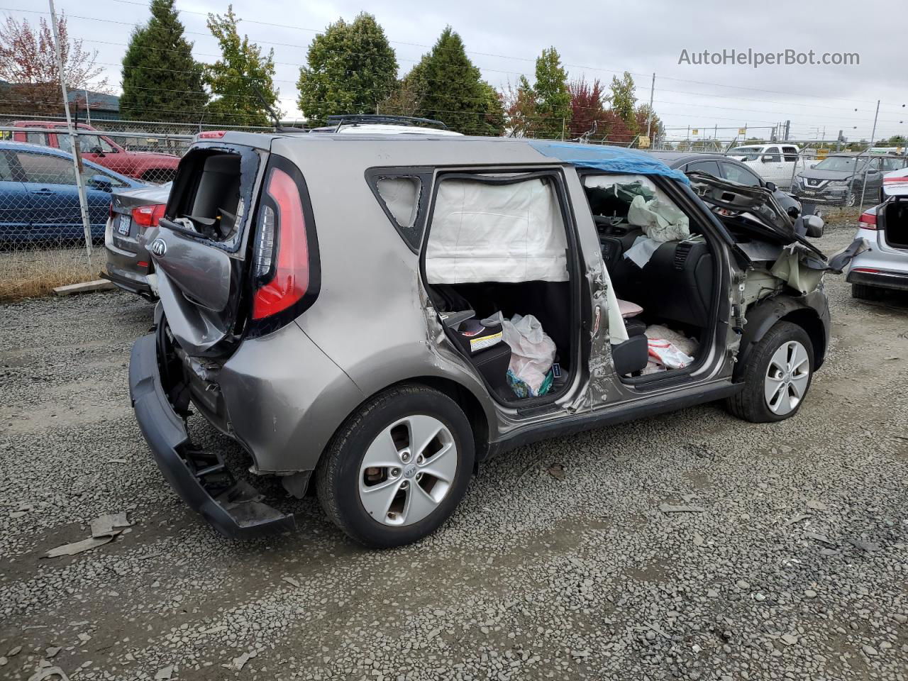 2016 Kia Soul  Gray vin: KNDJN2A21G7357304