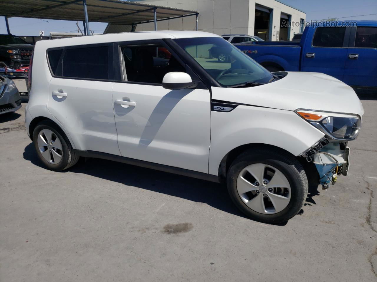 2016 Kia Soul  White vin: KNDJN2A21G7394725