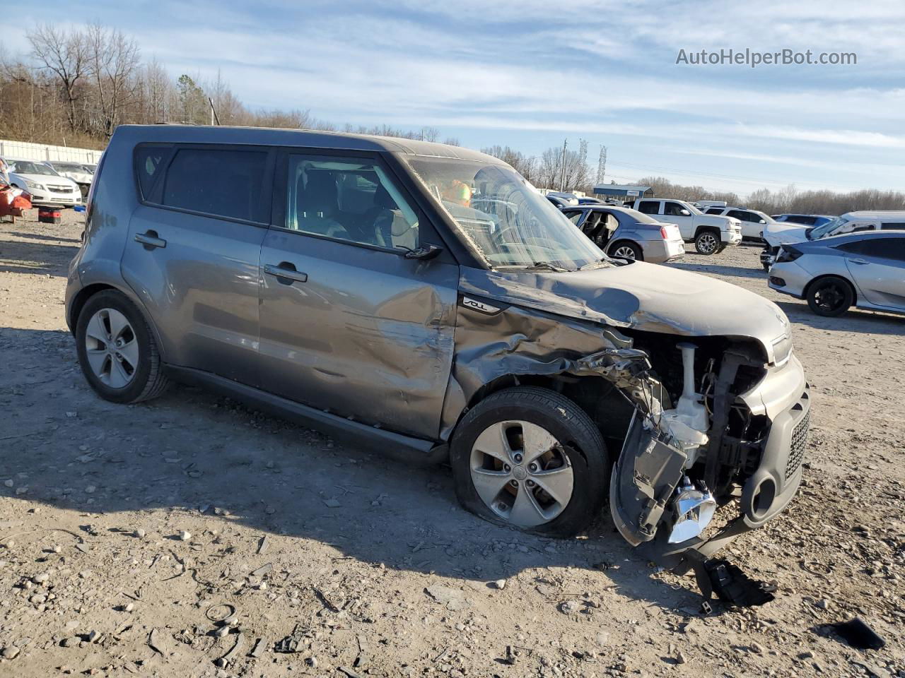 2016 Kia Soul  Gray vin: KNDJN2A21G7395535