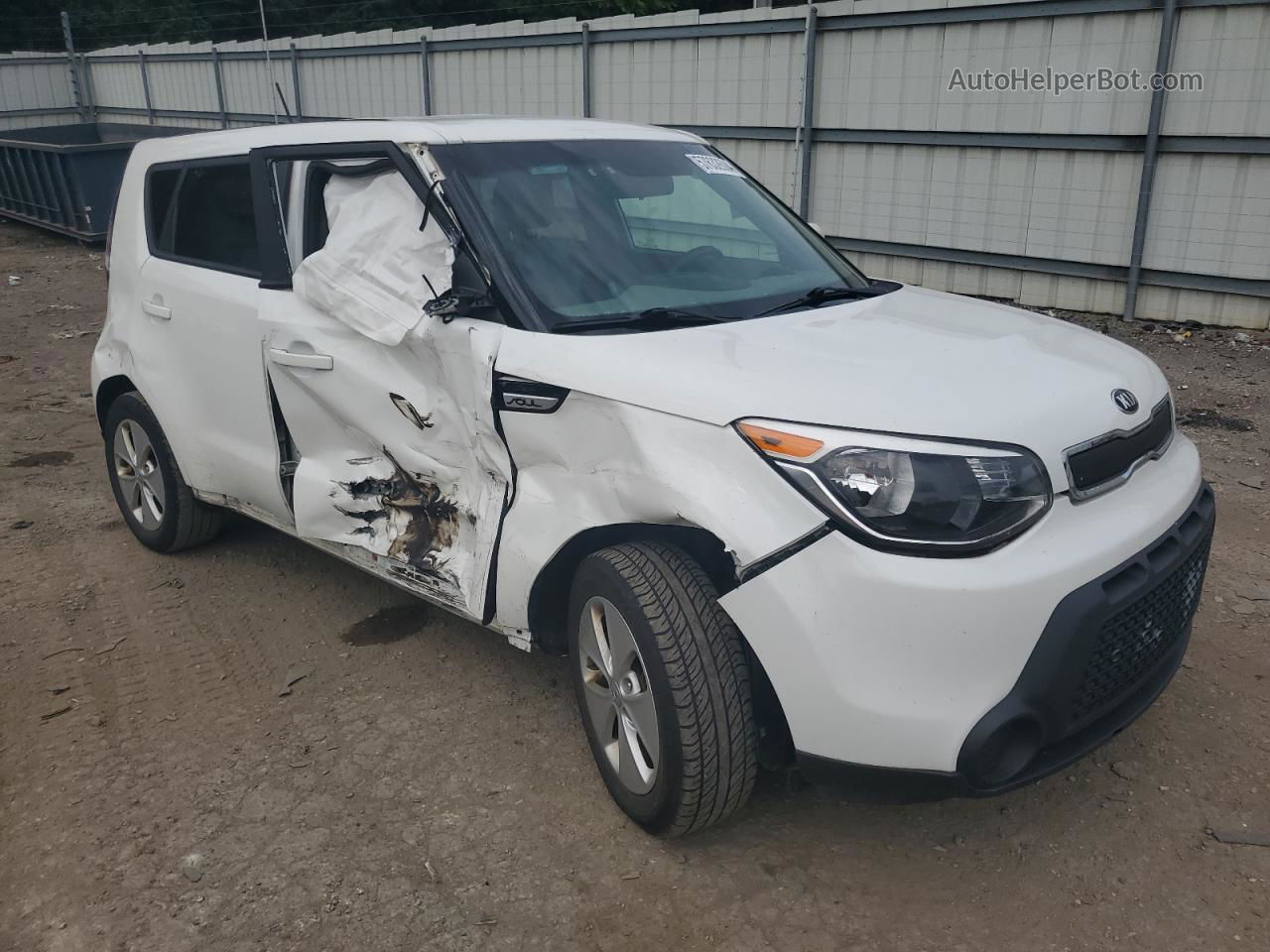 2016 Kia Soul  White vin: KNDJN2A21G7408381