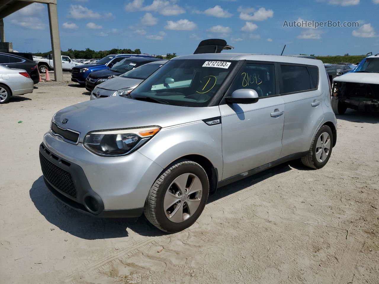 2016 Kia Soul  Silver vin: KNDJN2A21G7855549