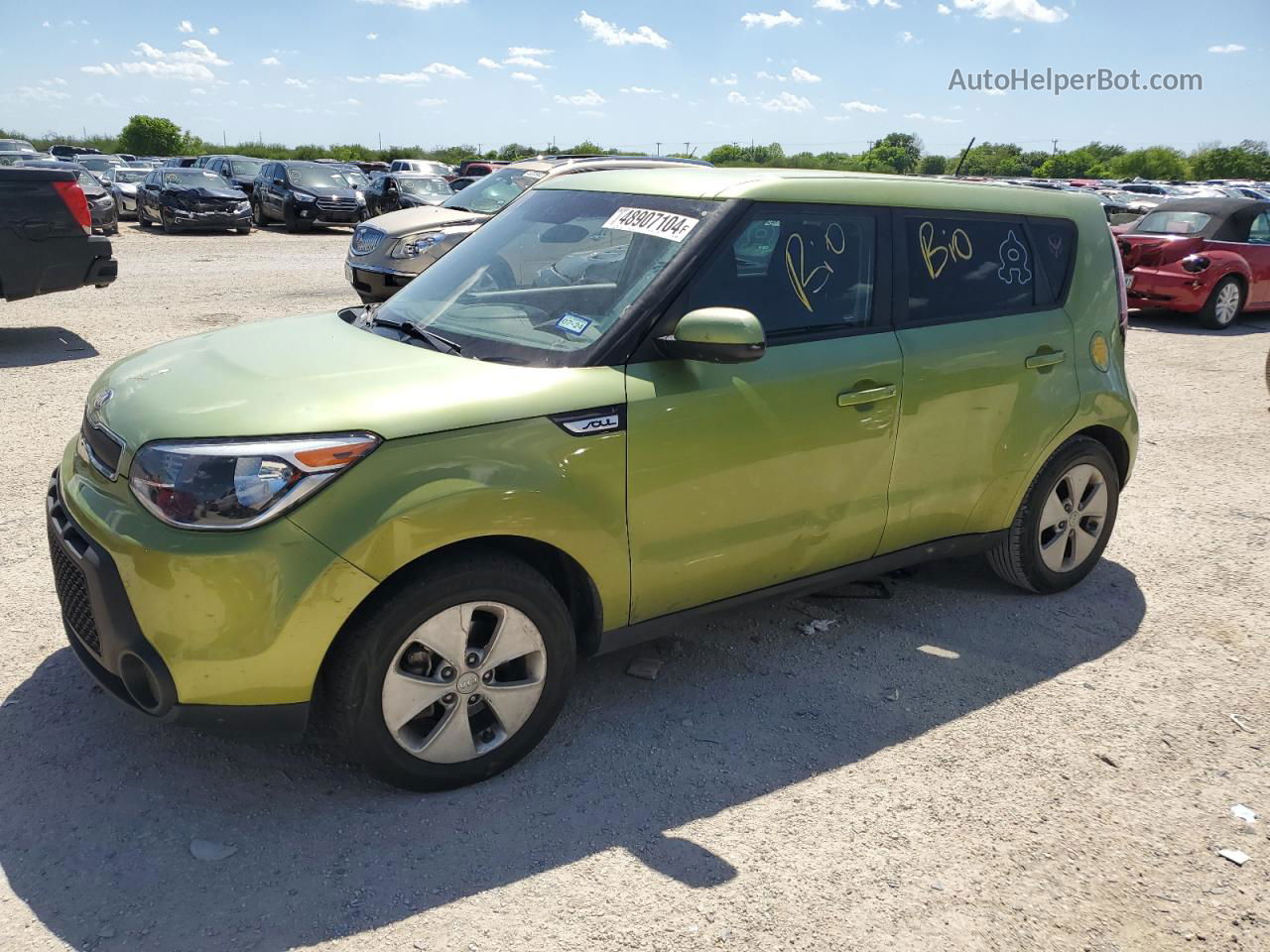 2016 Kia Soul  Зеленый vin: KNDJN2A21G7864381