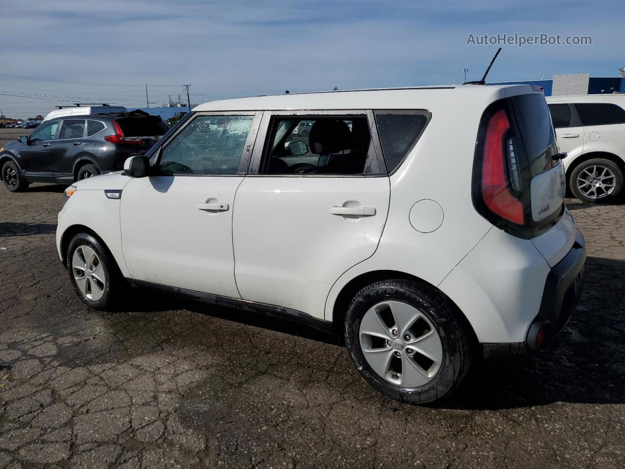 2016 Kia Soul  White vin: KNDJN2A22G7285013