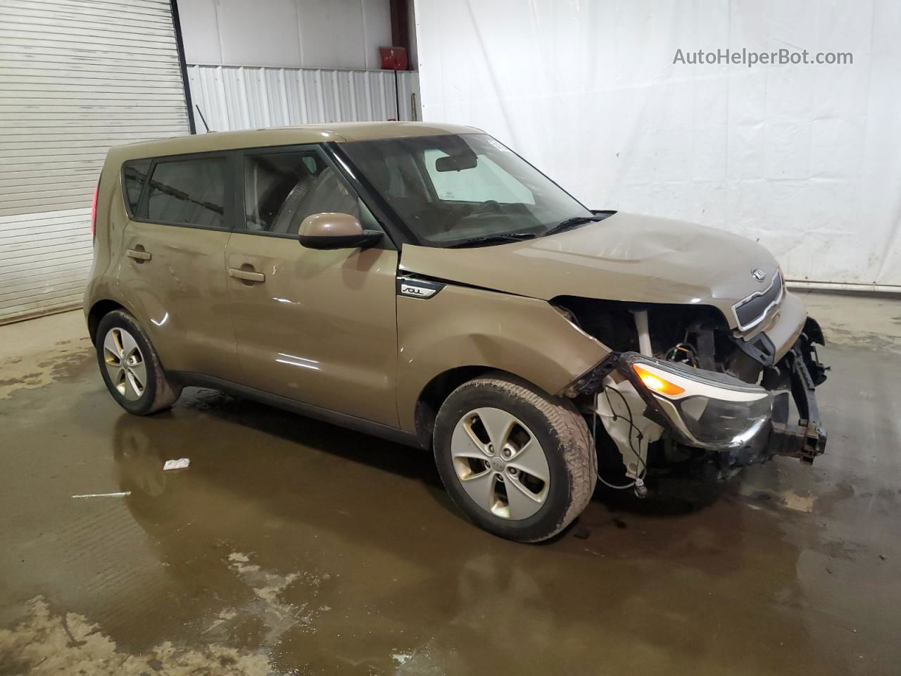 2016 Kia Soul  Бежевый vin: KNDJN2A22G7296593